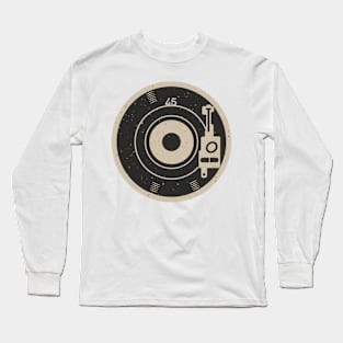 45 Record Adapter (Distressed) Long Sleeve T-Shirt